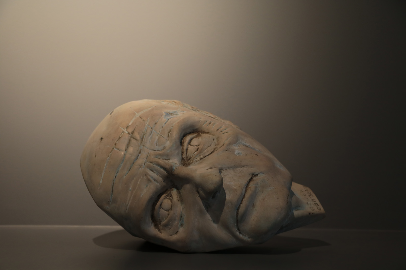 Head in plaster