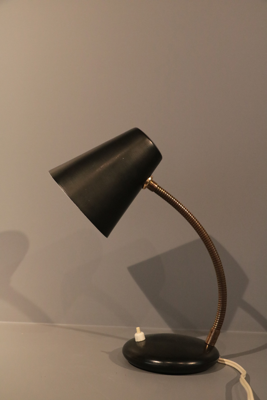 Black desk lamp