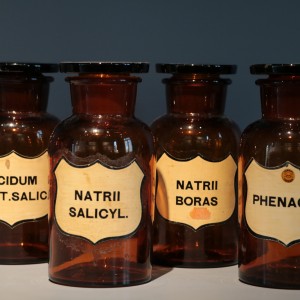 Pharmacy bottles L